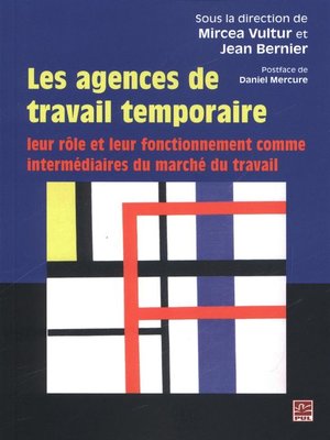 cover image of Les agences de travail temporaire